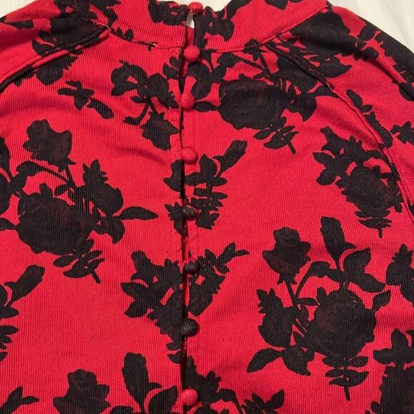 Free people dinner party red floral size XS - Picture 5 of 6